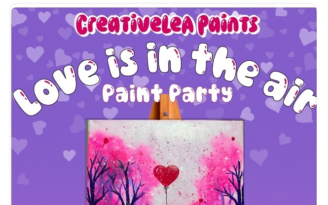 Love Is In The Air Paint Party