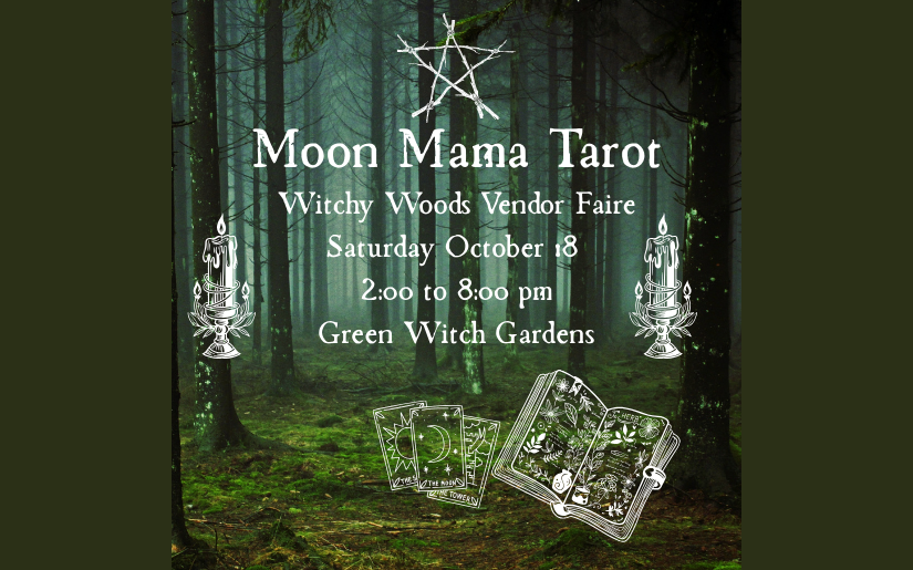 Moon Mama Tarot at Witchy Woods Vendor Faire in Milan, Michigan