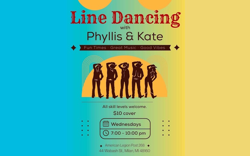 Line Dancing with Phyllis & Kate